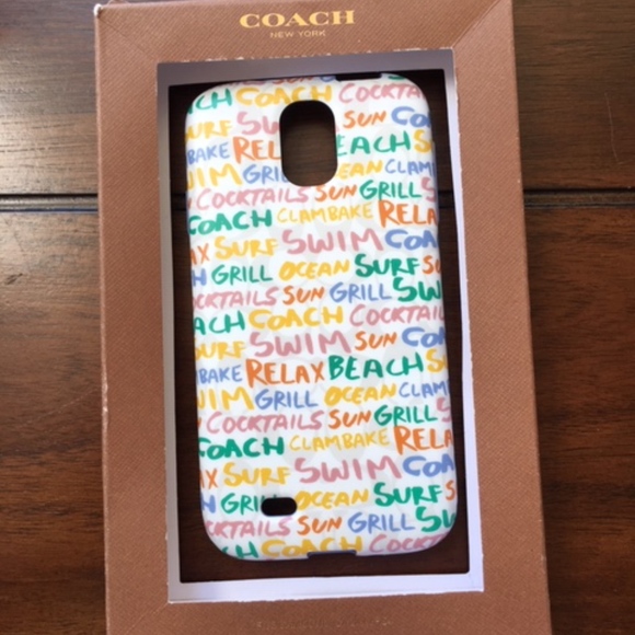COACH Samsung Galaxy S4  Rubber Case - Picture 1 of 2